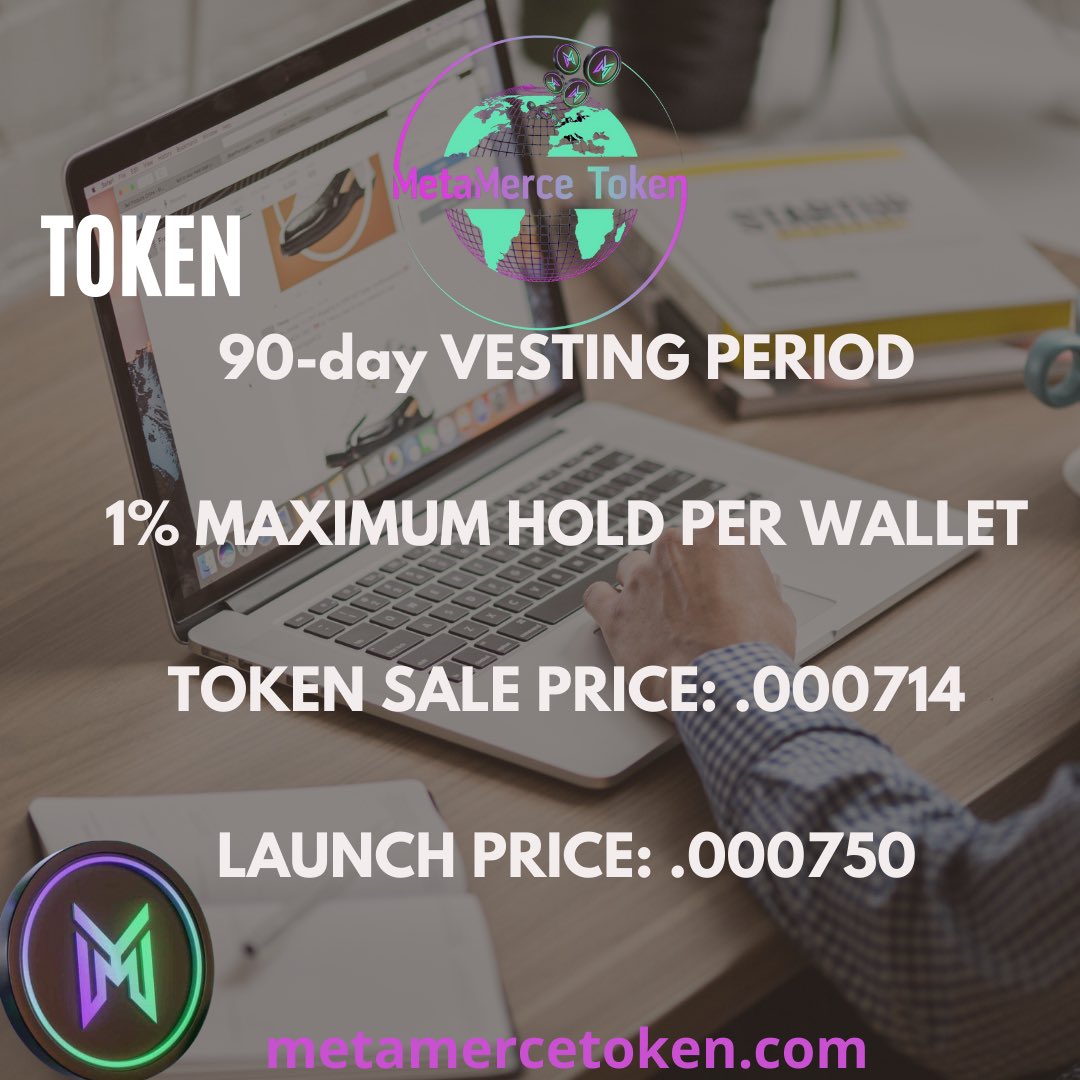 itsJuicyNFT's tweet image. What is vesting period and how long will it take? 🚀🔥 #MetamercenariesKnow #MetaMerceToken #7DaysLeft #Crypto #Retail #Token #ERC20 #Brewlabs 

@MetaMerce_Token @MetaMerceRon @CryptoJediM @xBERNx @GoldenMMToken