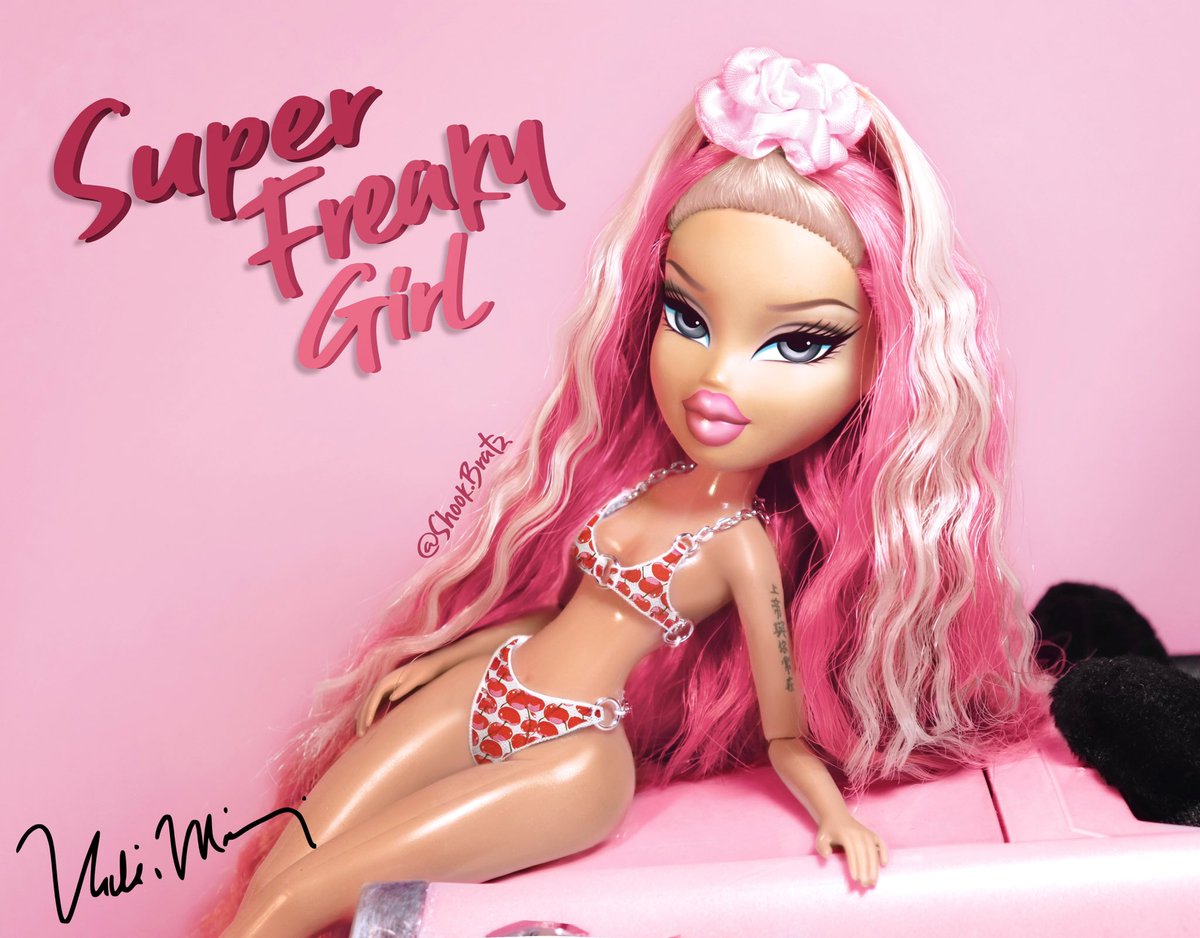 shookbratz's tweet photo. My new @NICKIMINAJ Super Freaky Girl Bratz photo! 🍒👅 https://t.co/eXdh4uvX0S