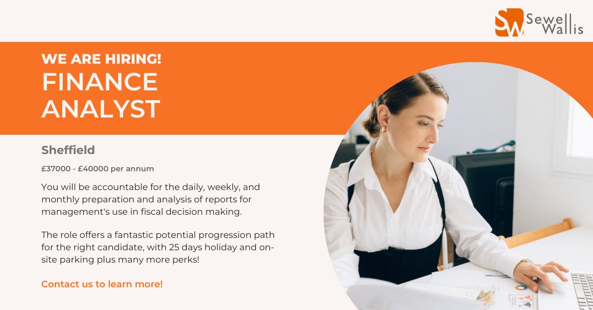 sewellwallis's tweet image. We have an exceptional opportunity for a #FinanceAnalyst with a global brand.

You will be accountable for processing and reporting financial information in an accurate and timely manner.

Find out more and apply here - postly.app/14DL