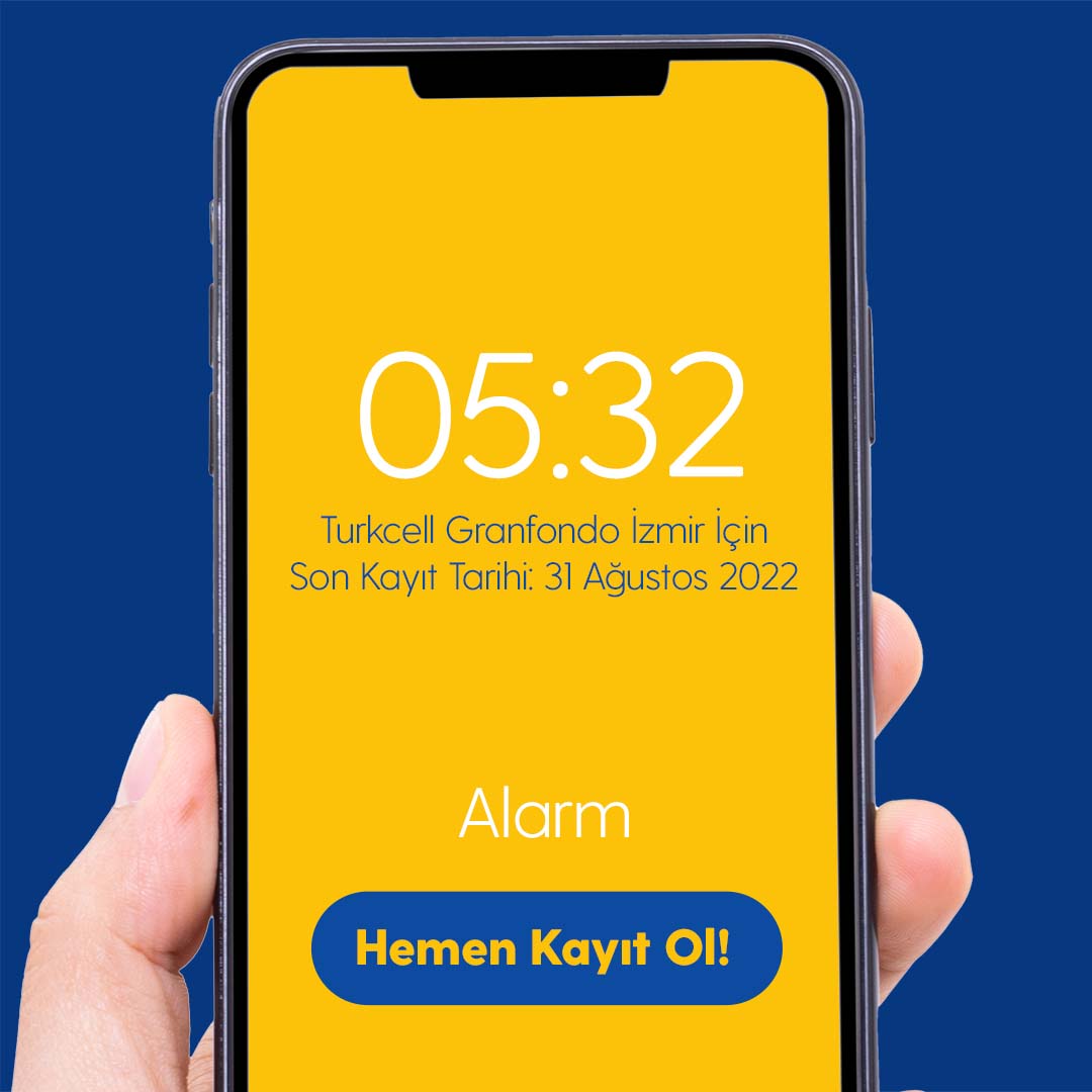 Turkcell Granfondo İzmir seni ve bisikletini bekliyor! Yarışta yerini alman için son kayıt tarihi 31 Ağustos. 🚴🏻‍♀️🚴🏻 #SürdürülebilirBirDünyaİçinPedalla turkcellgranfondoserisi.com