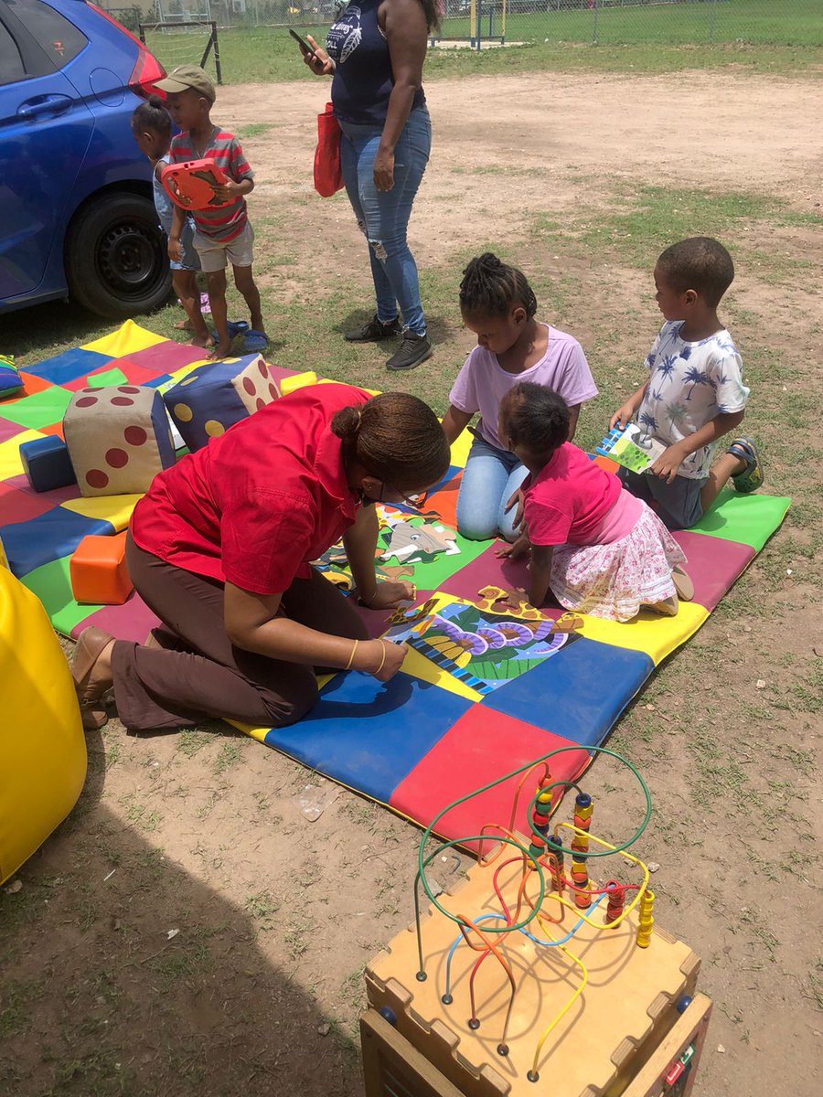 cfranoBrighty's tweet photo. #ECCJA Communications Manager @DaneaDunkley engaging in stimulating play at Duhaney Park Community Fair  #12StandardsMatter #ParentingMatters #YECD2022 @TanishaMill2012 @GrantShaunette @Stcy14226538 @golebourne @KemoyLeslie @Kevin62642151 @juste_mell_866 @BaimbridgeDonya https://t.co/WmBolmpJJj