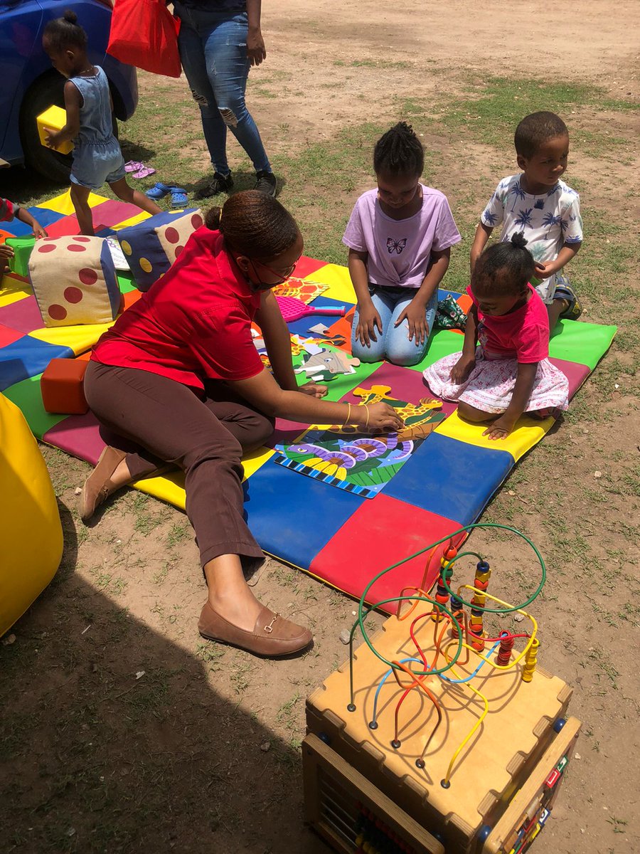 cfranoBrighty's tweet photo. #ECCJA Communications Manager @DaneaDunkley engaging in stimulating play at Duhaney Park Community Fair  #12StandardsMatter #ParentingMatters #YECD2022 @TanishaMill2012 @GrantShaunette @Stcy14226538 @golebourne @KemoyLeslie @Kevin62642151 @juste_mell_866 @BaimbridgeDonya https://t.co/WmBolmpJJj
