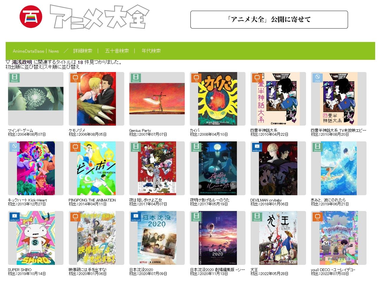 World's Largest Anime Information Database Now Open to the Public