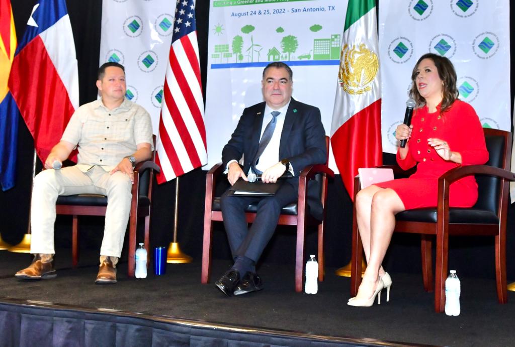 GinaCruzBC's tweet photo. Participé en el importante XXVI Foro Fronterizo Ambiental organizado por @NADB_BDAN, en el que dialogamos sobre infraestructura fronteriza, sustentabilidad ambiental, transición energética y economía verde #BEFXXVI #NADBank #Sustainability #environment #ESG #greenfinance https://t.co/hNZ7bocwz6