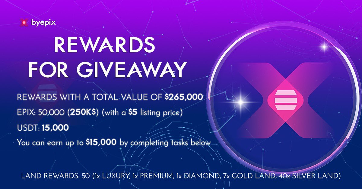Don't miss the opportunity to win $15,000 worth of Prizes by joining <a href="/byepixofficial/">byepix</a> #airdrop !
Click the link below and start doing the tasks!

byepix.com/airdrop

#giveaway #byepix #play2earn #BTC #bitcoin #crypto #eth
