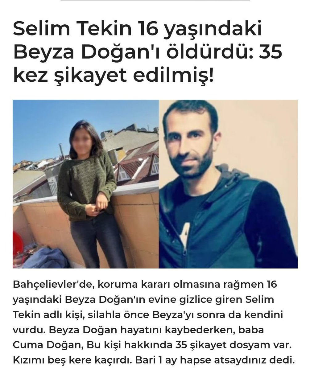 Şarkıcı Gülşen tutuklandı. #Gülşen 
İki fotoğraf koyuyorum buraya.
13 yaşından 16 yaşına kadar 35 defa şikayet ettiği ve 5 kez kaçırıldığı halde katili Selim Tekin tek bir gün dahi tutuklanmadı ve o katil o 16 yaşındaki çocuğu öldürdü. Gülşen tutuklandı.
Allah belanızı versin !
