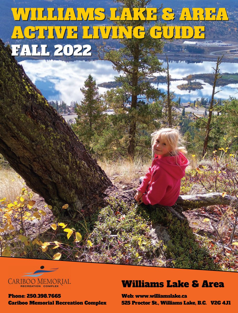 CMRCWL's tweet photo. Keep your eyes peeled on your mail tomorrow, Aug. 26, when our Fall 2022 Active Living Guide is set to be delivered throughout Williams Lake!
Registration for our fall programs opens on Monday, August 29 at 8 am.
To download digital edition visit: https://t.co/MRxitxDqSr https://t.co/i8HHCn8fDM