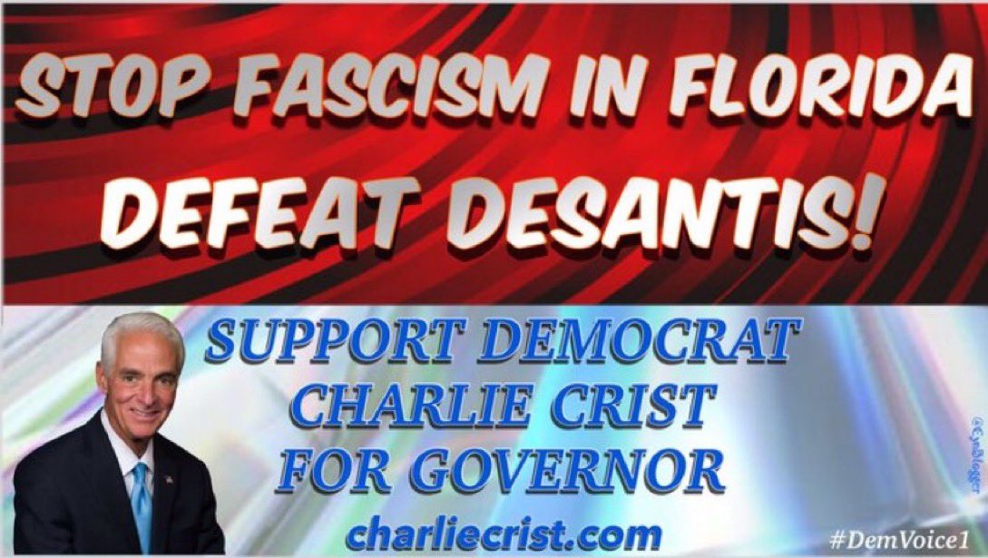 AliMarieFL's tweet photo. @OccupyDemocrats #VoteCharlieCrist https://t.co/GYxHbdSgfM