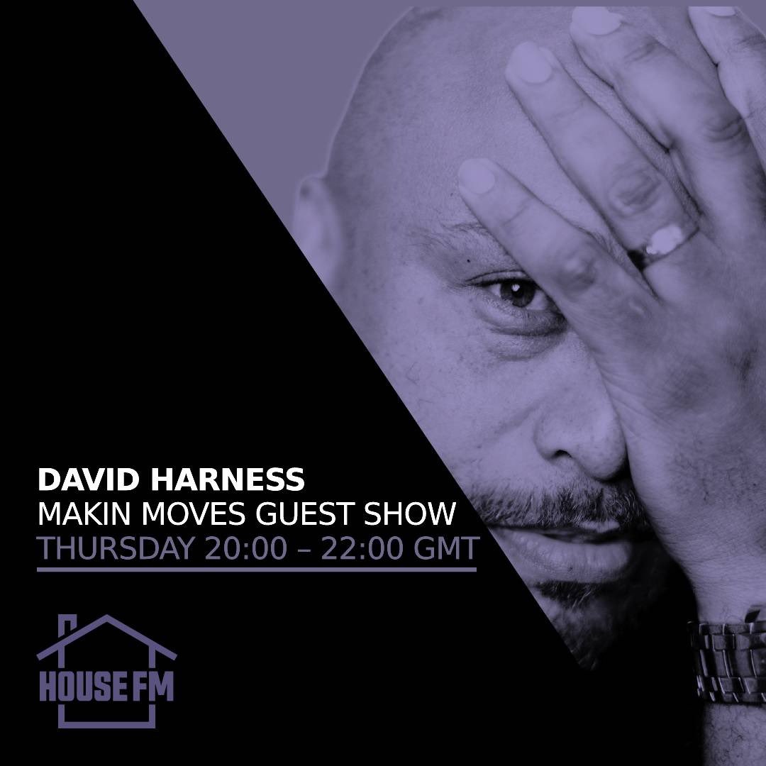 I’m not live in the <a href="/HSE_FM/">HOUSE FM</a> studio tonight but instead I’ve got a hot guest mix from <a href="/djdavidharness/">David Harness</a> (Moulton Music) wth a fab 2 hour selection! Tune in via Hse.fm or the ap. #makinmoves #davidharness #housemusic #housefm #hsefm #deephouse #soulfulhouse