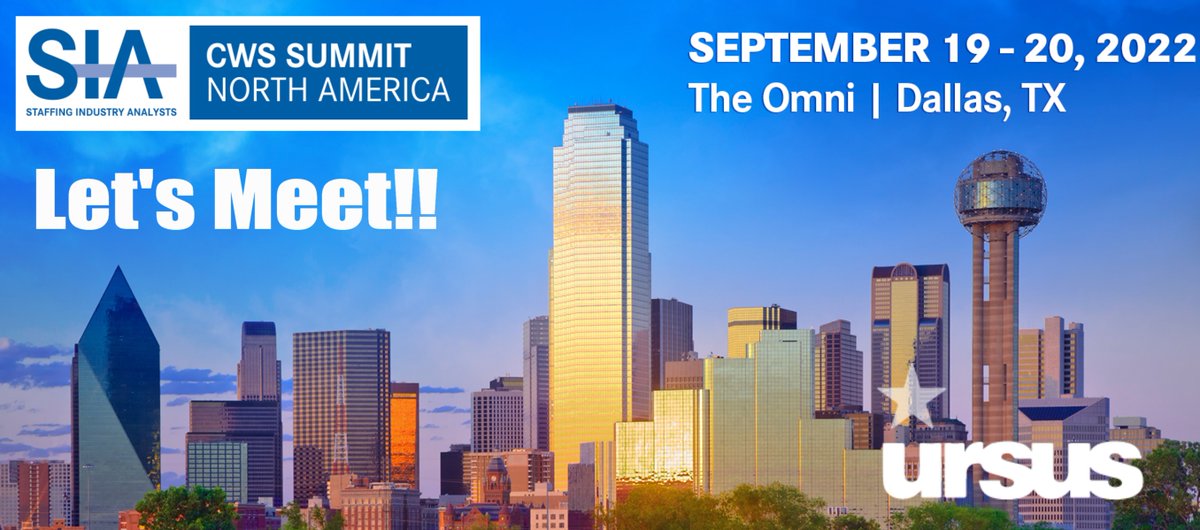 Team Ursus is looking forward to this year's <a href="/SIAnalysts/">SIA Global</a> <a href="/cwssummit/">CWS Summit</a>  event in Dallas! Drop us a note if you will be in town, we'd love to connect. 
#cws #cwssummit