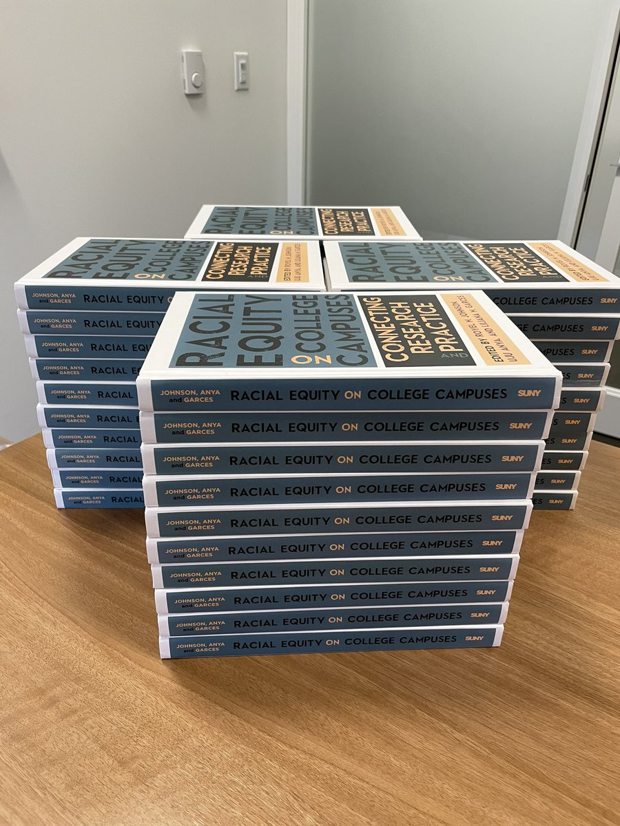 In the office signing copies of “Racial Equity on College Campuses” for my <a href="/USCRaceEquity/">USC Race and Equity</a> colleagues! Everyone will receive a copy! sunypress.edu/Books/R/Racial… <a href="/SUNYPress/">SUNY Press</a> <a href="/UjuAnya/">Uju Anya</a> @garceslm