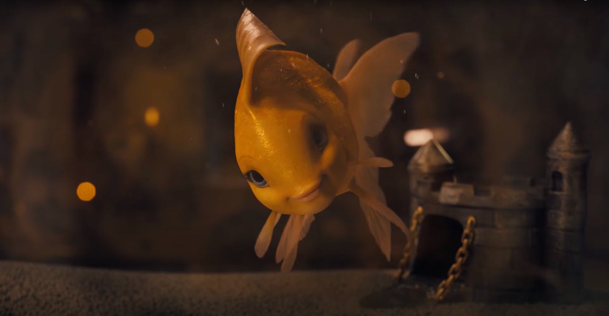 NoahMiddy's tweet photo. @PracticalFolks Someone needs to show Dave the new Sexy Goldfish from the new Pinocchio Trailer https://t.co/GJ08Awdvy5
