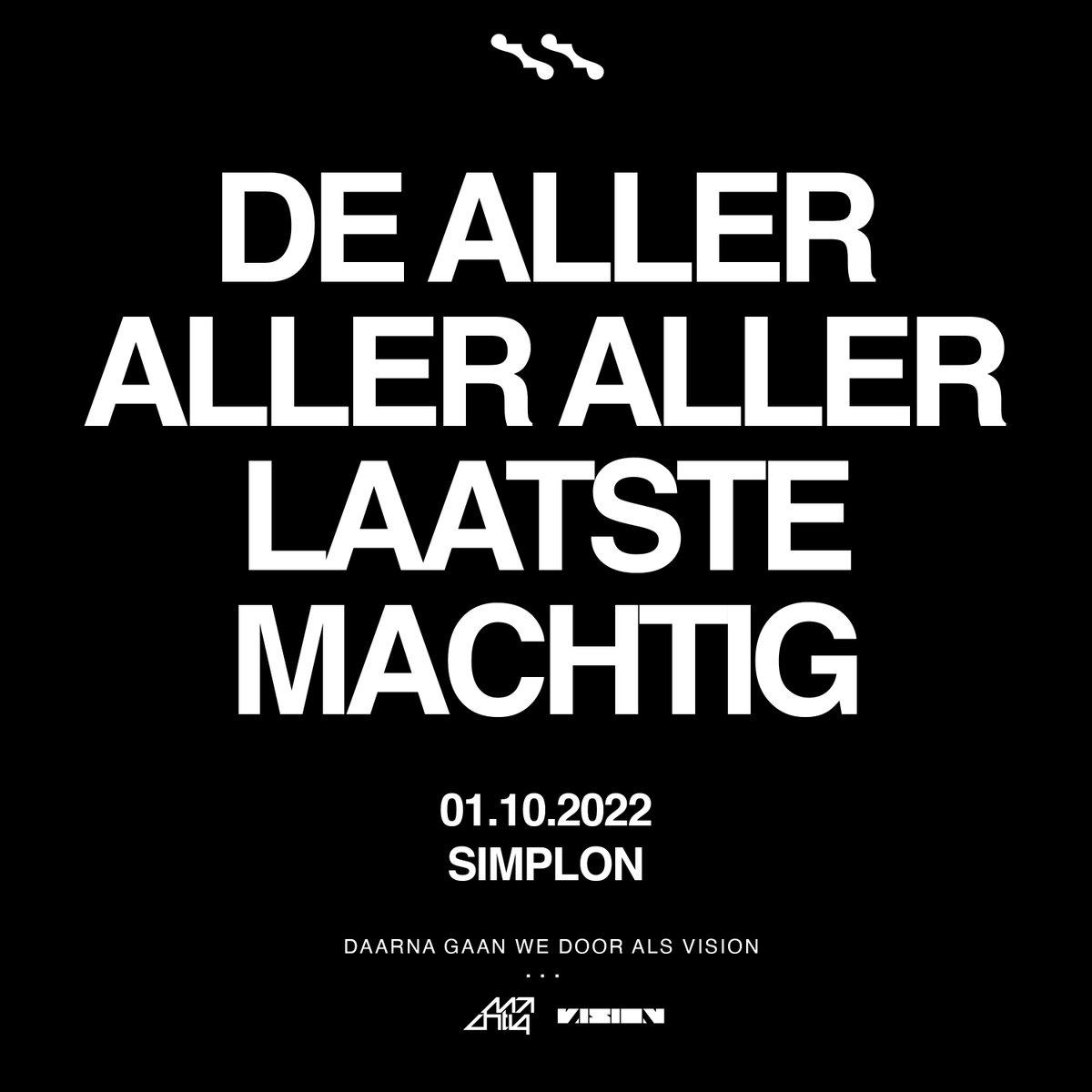 BEVESTIGD: De aller aller aller laatste <a href="/Machtigdnb/">Machtig x VISION</a> op zaterdag 1 oktober! 🏁 De kaartverkoop is direct gestart. Meer info &amp; tickets: simplon.nl/events/machtig…