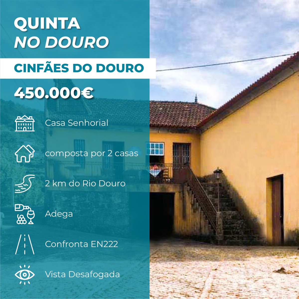 premiumimo22's tweet photo. Quinta com décadas de história, situa-se perto da barragem do Carrapatelo no rio Douro e confronta com a Estrada Nacional 222, conhecida como a "melhor estrada do mundo".
#quintanodouroparavenda #Quinta #douro #compra #investimento #premiumimobiliaria #cinfaes #venda https://t.co/aizBW9xGBx