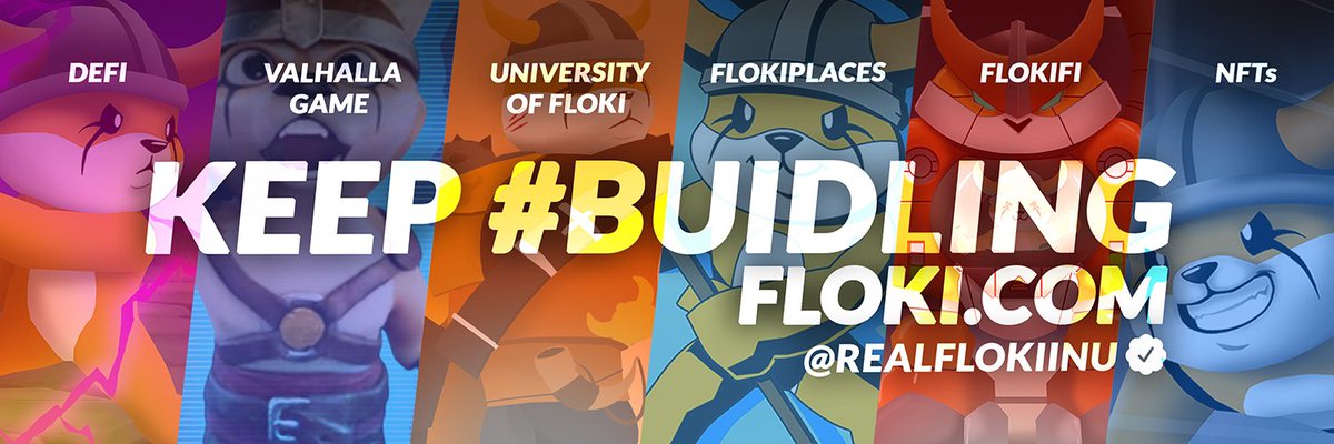 FLOKI's tweet photo. #Vikings, we have designed two Flokish twitter banners for you to use!

Display one of these on your profile to show your support for #Floki and spread the word about our awesome project!🐕❤️

#Flokibanners https://t.co/K1On94Vm1g