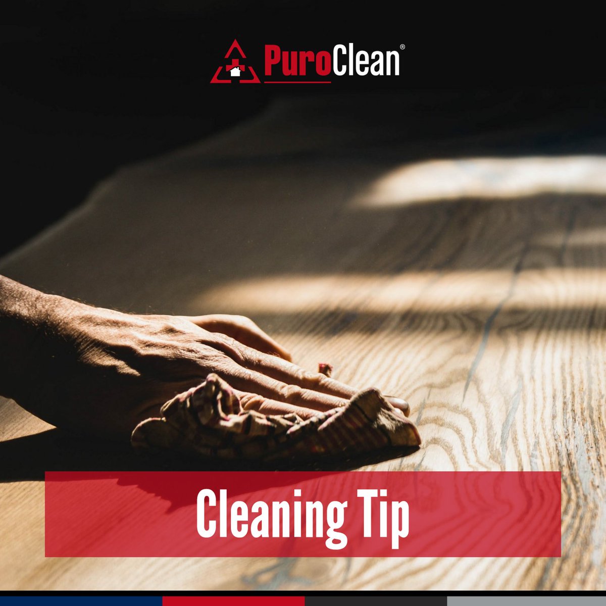 Removing difficult marks from wood is simple! Mix one tablespoon of baking soda and one teaspoon into a thin paste. Apply to the stain and rub gently until it vanishes. Wipe the remaining paste away with a damp cloth.

#Clean #CleaningTip #PuroClean