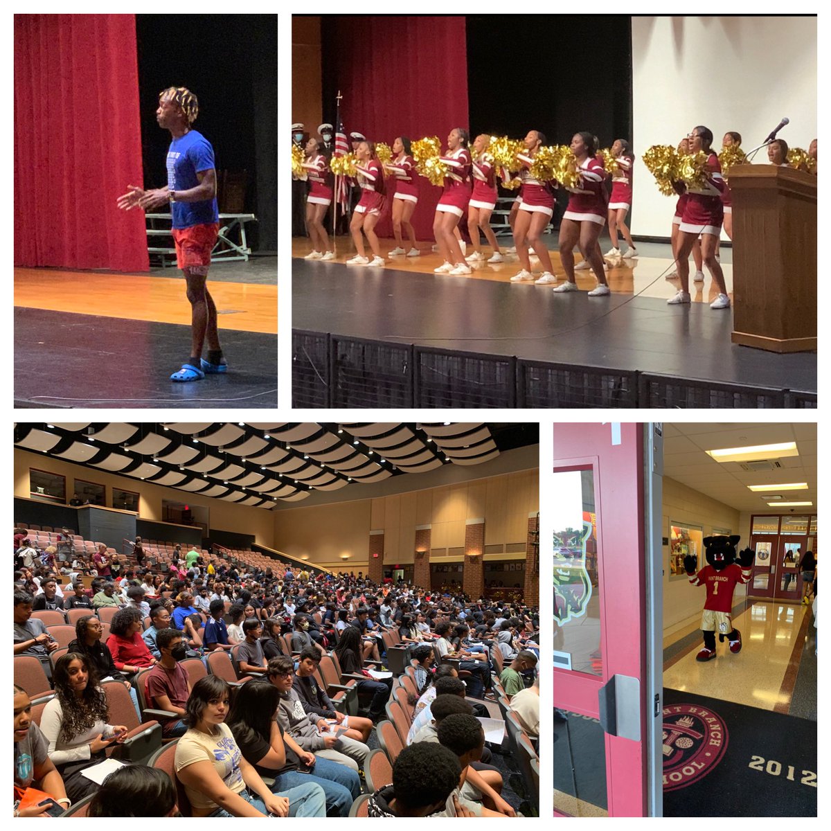 ShermanEllegood's tweet photo. Today we welcomed over 650 freshman into the Paint Branch Family.  One of my sophomores, who I just met today, gave a powerful speech on how to stay engaged and find success.   I’m looking forward to a great school year the PB Way!!! https://t.co/4snfeQlY12