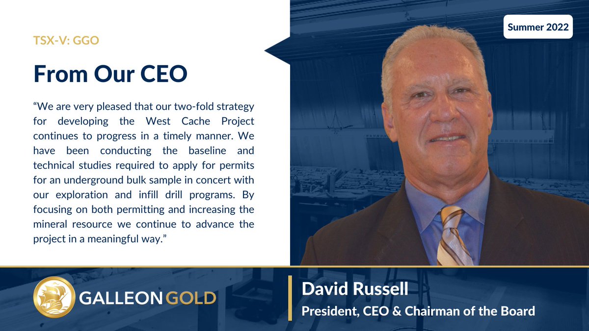 GalleonGold's tweet photo. By focusing on both permitting and increasing the mineral resource, R. David Russell, President & CEO, says the West Cache project is advancing in a "meaningful" way.
Full comments: https://t.co/Fzs9DFFK1s
$GGO #Gold #Mining #Exploration #Au #Drilling https://t.co/glOnDvW5Cq