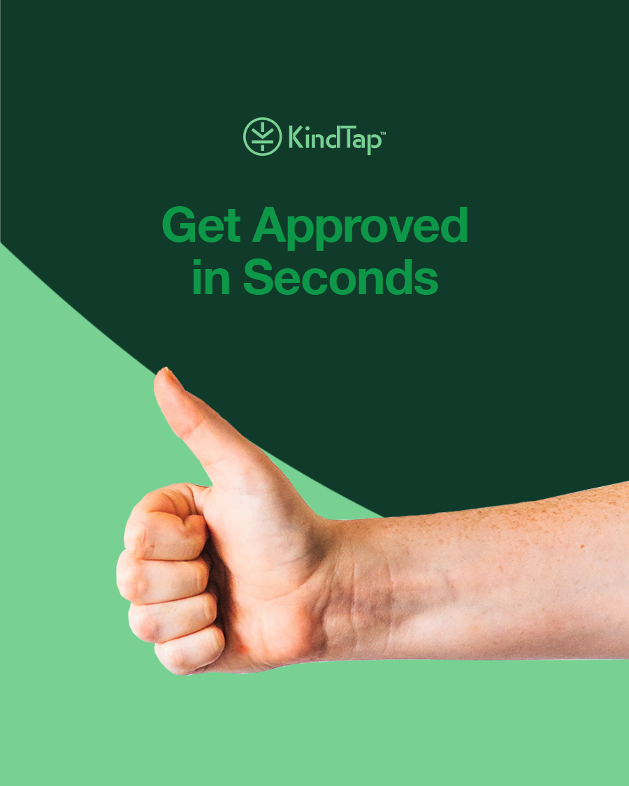 With KindTap Credit, approval is quick and hassle-free! Once approved, you can KindTap immediately at any participating merchant. Look for the KindTap logo at checkout! #cashlesspayments #creditsolution #compliant