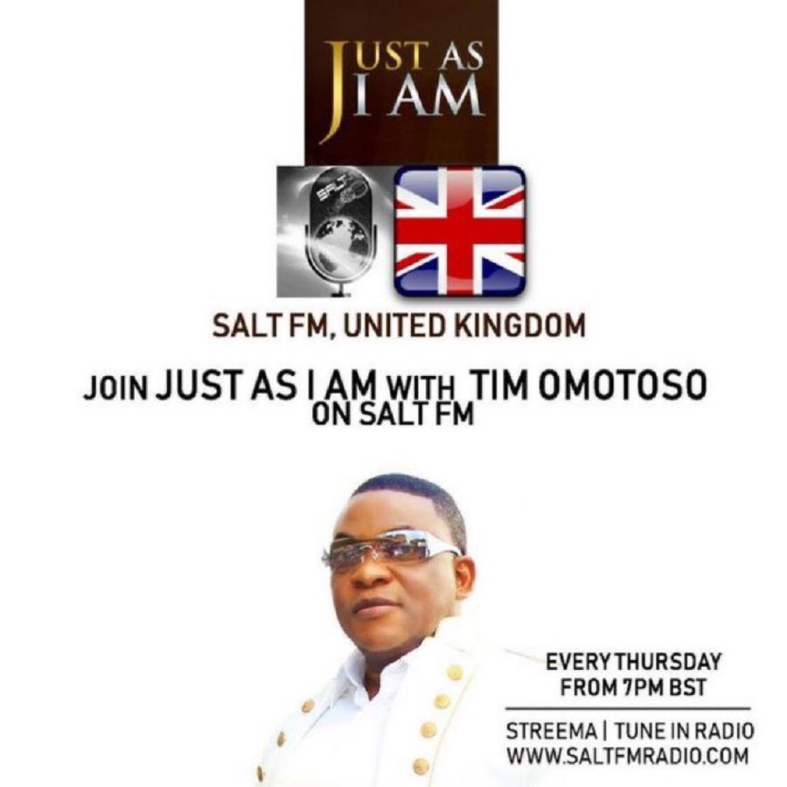 saltfm's tweet photo. ON Right NOW 🗣
7pm 🏴󠁧󠁢󠁥󠁮󠁧󠁿 [8pm 🇿🇦] Just As I am by Rev. Tim Omotoso •  📣 TOPIC: 3 Principles of Christian Living

🧂 https://t.co/LXANiqUr26 https://t.co/SsrLcvUiue