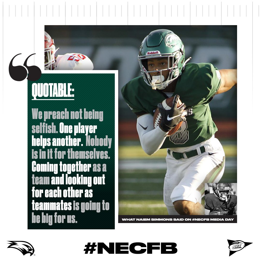 🏈🗣<a href="/Wagner_Football/">Wagner College Football</a> junior wide receiver Naiem Simmons comments on the Seahawks' offense and the comradery they share.🤝

#NECFB