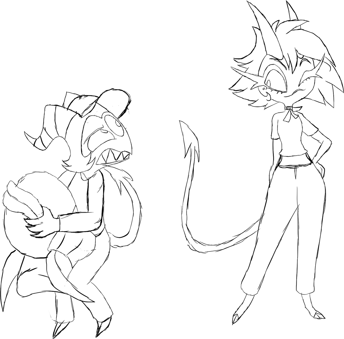 Gariandos's tweet photo. Another work in progress for Day 4, doing some Little Shop of Horrors for this one. Will finish up when I get off work tonight.
#HelluvaBoss #HelluvaBossFanart #MoxxiexMillie #MandMweek #HelluvaBossMillie #HelluvaBossMoxxie #Moxxie #Millie https://t.co/gKQLDCgpFs