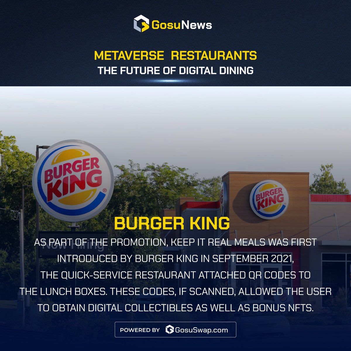 Food businesses are already preparing to participate metaverse concept.

Here are some interesting food brands to look out for 👀

#web3 #metaverse #digitaldining #resturants