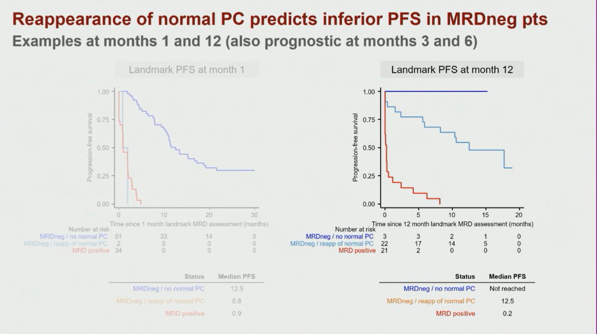 MM_Hub's tweet photo. CONGRESS #IMS2022 | @BrunoPaiva_UNAV, @ClinicaNavarra presents data from the phase II KarMMa study showing that patients who achieve early and sustained undetectable MRD after treatment with ide-cel have prolonged PFS.
@Myeloma_Society
#medcongress #mmsm #CARTcell #celltherapy https://t.co/lRub91A9rr