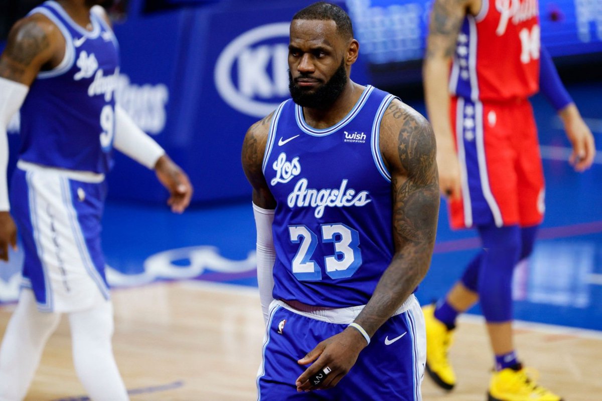 LeBron4K's tweet photo. • Lakers v Philadelphia 76ers . 
• January 27 , 2021 | #LakeShow . https://t.co/tm2124Aif0