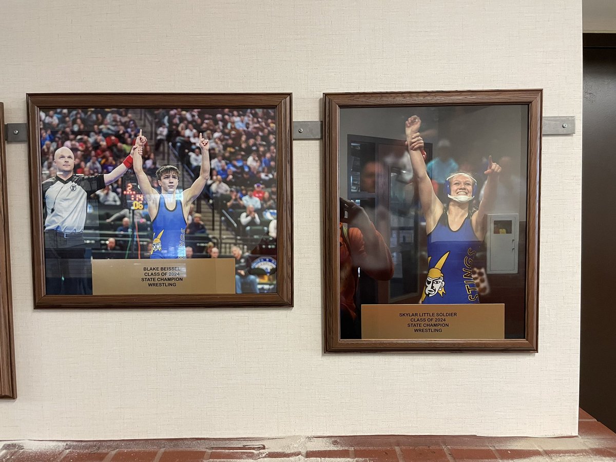 Love the new additions to the State Champ Wall <a href="/blakebeissel6/">blake beissel</a>
