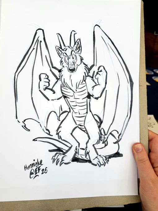 I almost never have time for commissions but I like to draw at cons. Had fun doing a bunch of super quick ready-while-you-wait sketches this afternoon! I love seeing all these different OCs. If you're at , I might sit at the Artist Alley again, but I'm not sure yet! 