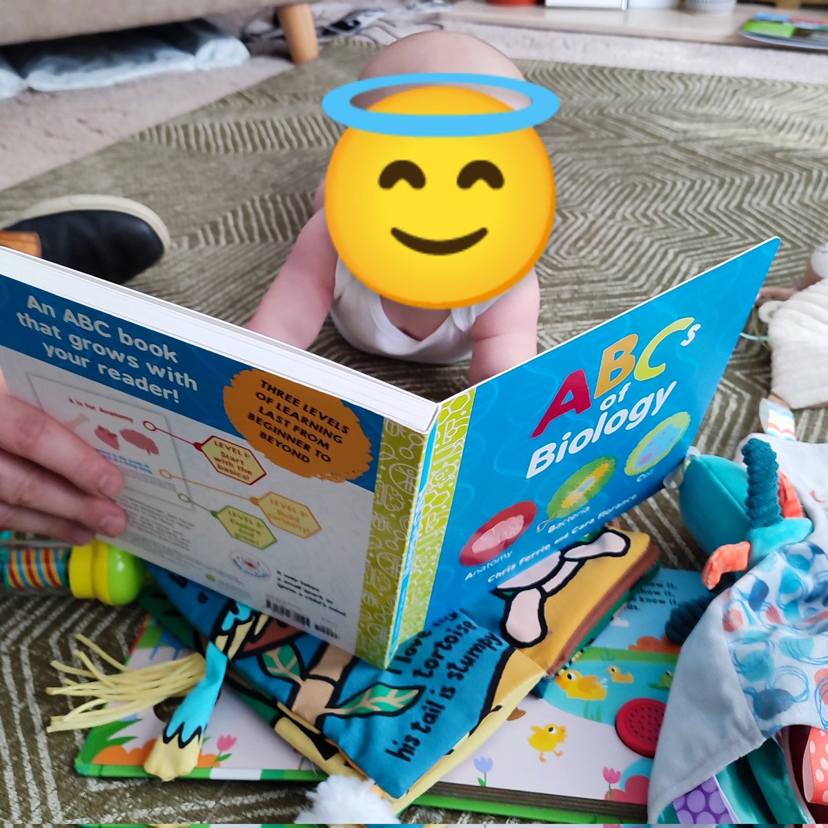 Starting him young #sciencebaby