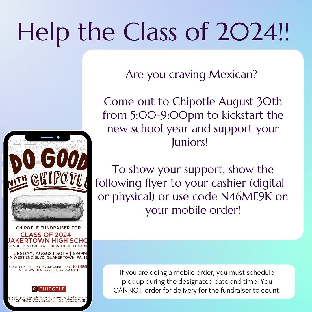 qchsclassof2024's tweet photo. TUESDAY AUGUST 30th!!!!! https://t.co/SDVax7t4jx