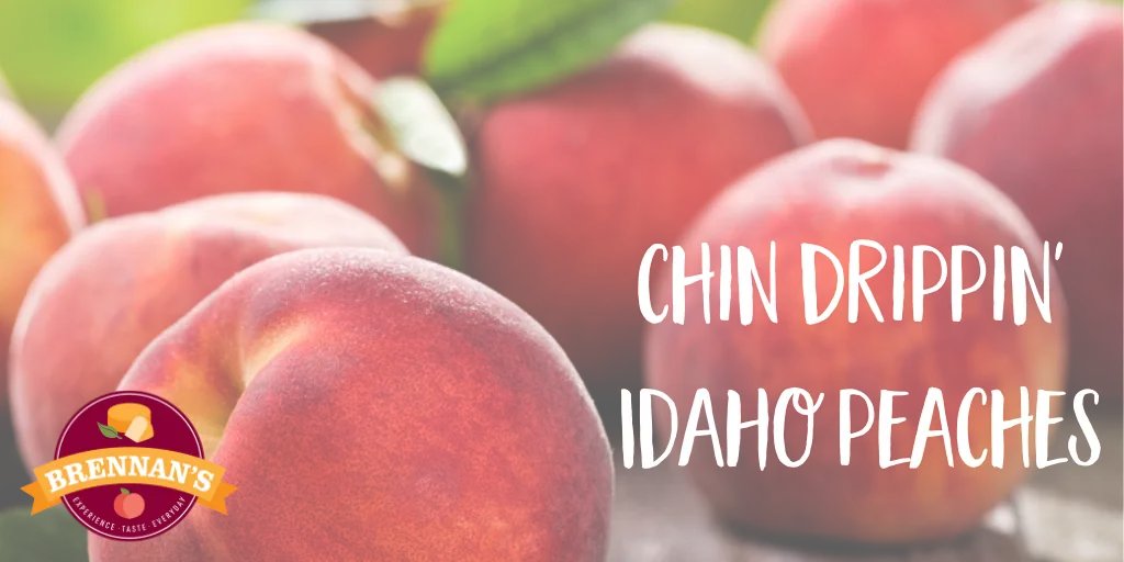 BrennansMarket's tweet photo. You've waited all year folks!
Chin Drippin' Idaho peaches have just arrived and they are ready for all of your canning, freezing, baking, cooking and just plain eating enjoyment!
#ChinDrippin #Peaches #IdahoPeaches #TreeRipened #Cobbler #IceCream #Peach https://t.co/wCZXwiqKy7