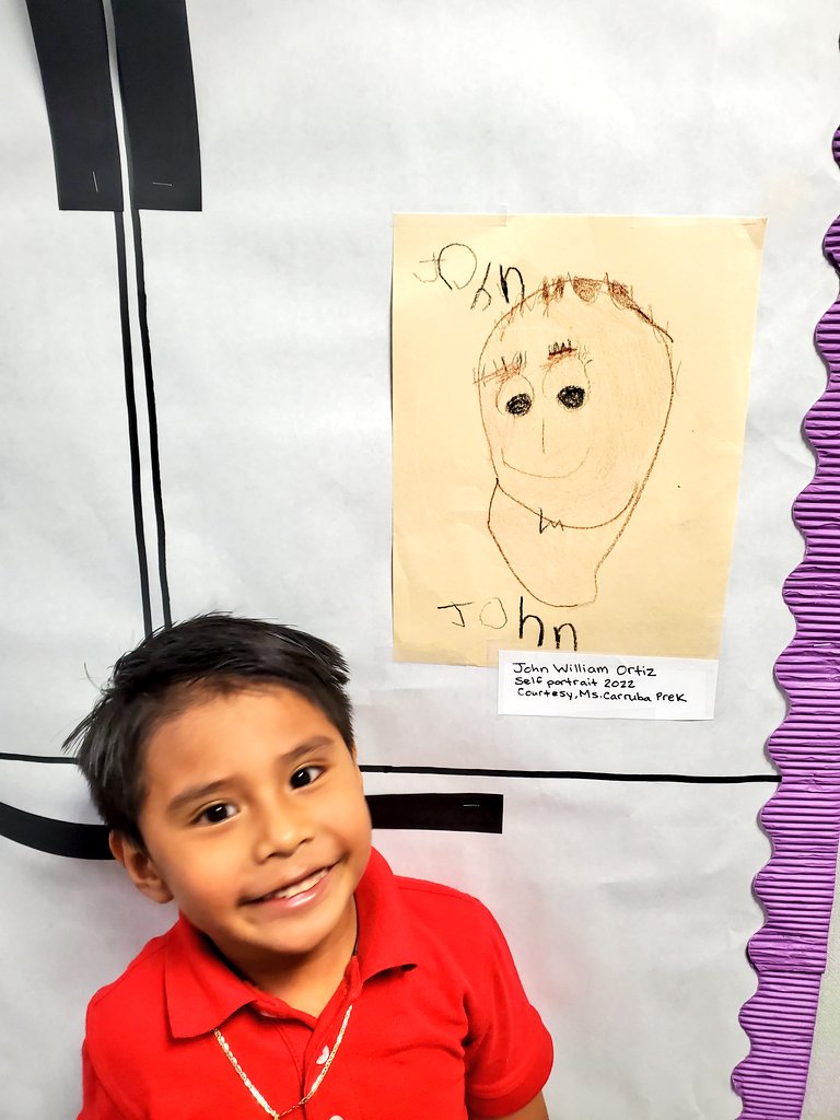 CarrubaClass's tweet photo. Let's celebrate my buddy John for drawing his detailed self portrait and writing his name! Way to go John!🎉
@ExplorersCol @MytraCunningham @AliefPreK
@AliefISD #writing #selfportrait #collinscamp https://t.co/YBo3oVZDG3
