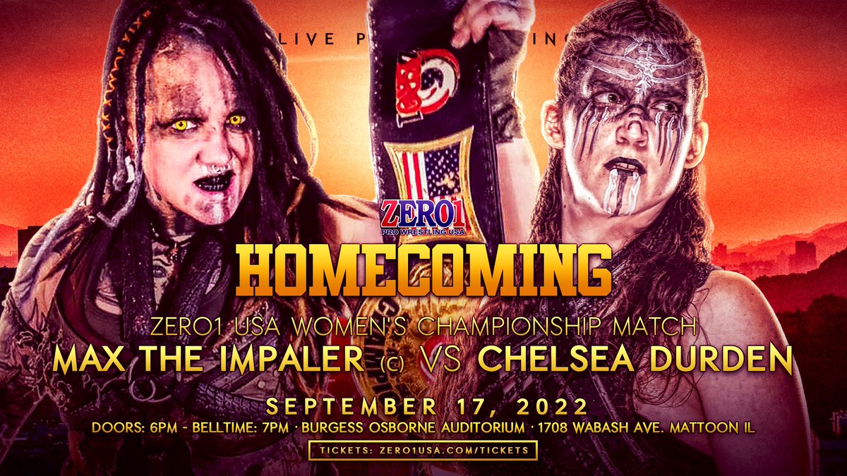 Zero1USAcom's tweet photo. Midday Twitter exclusive announcements!! #1 Contender @TheDurdenSays get her shot @_theyaremax_ Zero1Usa Championship Match!!!! https://t.co/nm4BhSL0MI https://t.co/zFnnUC04se
