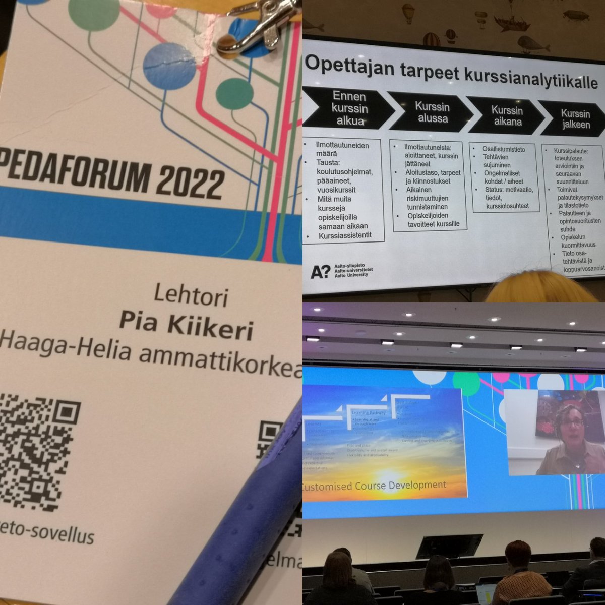 Kiitos #Pedaforum2022 kohtaamisista, oivalluksista, ideoista ja upeista esityksistä! #kopeda  #Korkeakoulupedagogiikka #hhaokk #Haagahelia