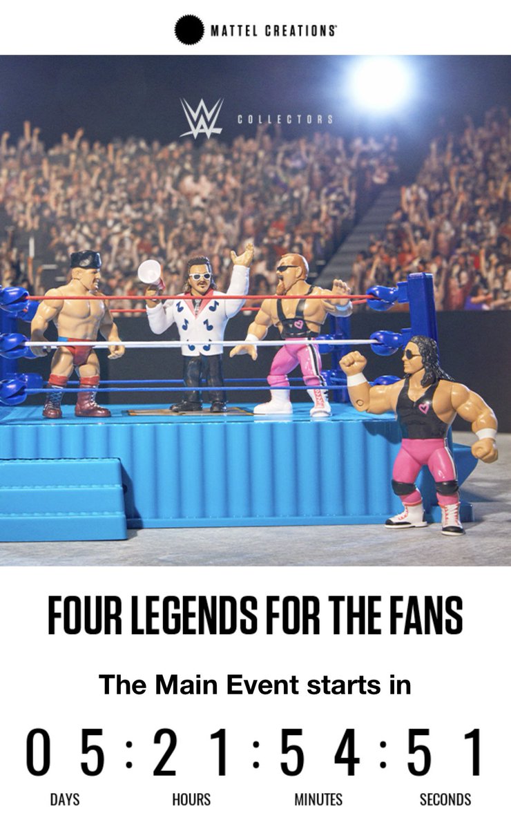 uk_wwf's tweet photo. 5 days warning folks!

Set your alarms now 🚨
#WWE #retro #Mattel https://t.co/E6aj0TEE5n