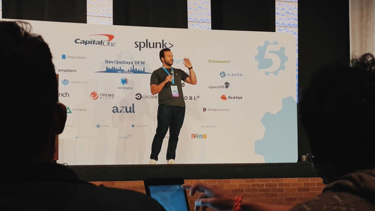 nobl9inc's tweet photo. @nader_mortazavi spreading the good word about Service Level Objectives in the enterprise at #DevOpsDaysDFW #SLO #SRE #DevOps https://t.co/UmRL5megkh