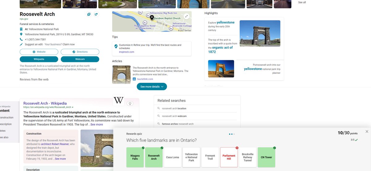 FasFlex's tweet photo. Hey @bing you might want to figure out your quizzes cause @YellowstoneNPS is not in @OntarioParks 
Also, pretty sure Ottawa is in Ontario... So @parliamenthill is in Ontario... 🤔🤔 https://t.co/HgNhDg6pf3