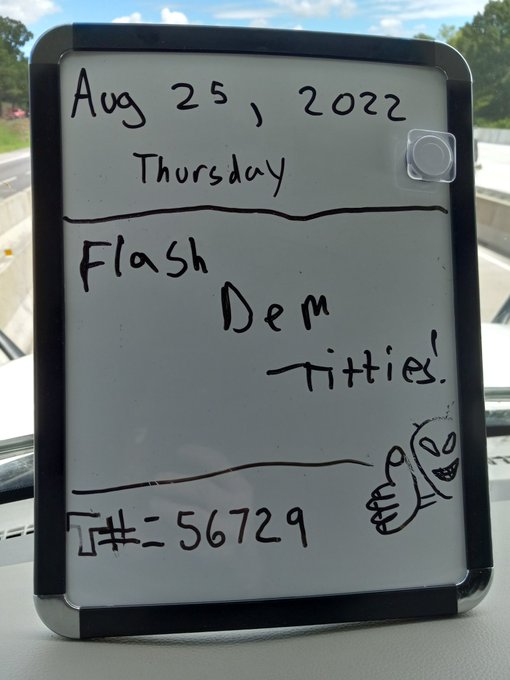 I found a good use for my trucker sign https://t.co/i6f67juBSD<a href="/tag/newprofilepic"class="tags"><span>#newprofilepic</span></a>