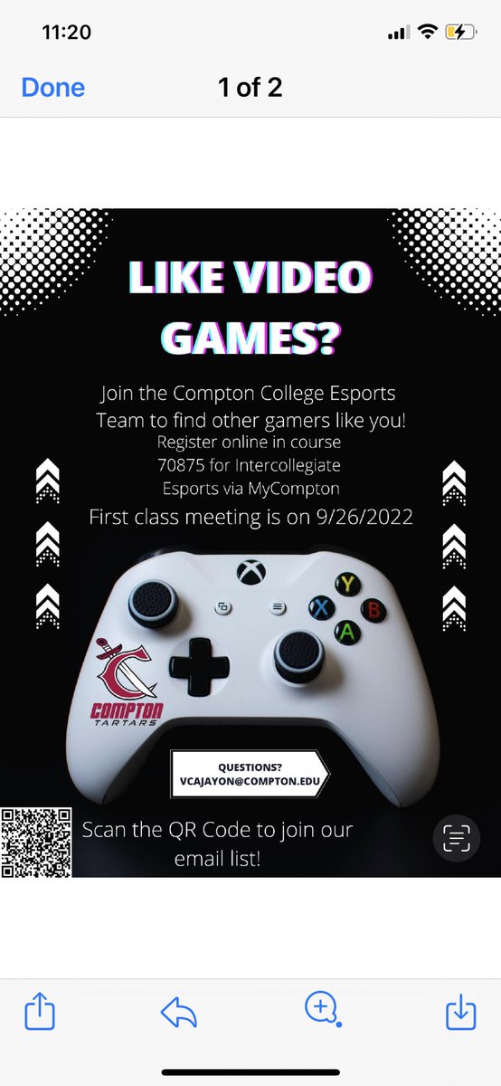 Compton_Tartars's tweet photo. Itโs welcome back week, and we know there are some gamers on campus!! We are in search of student gamers that would like to join our Esports team. #Gotartars #ESports https://t.co/oNB5dQnPAQ