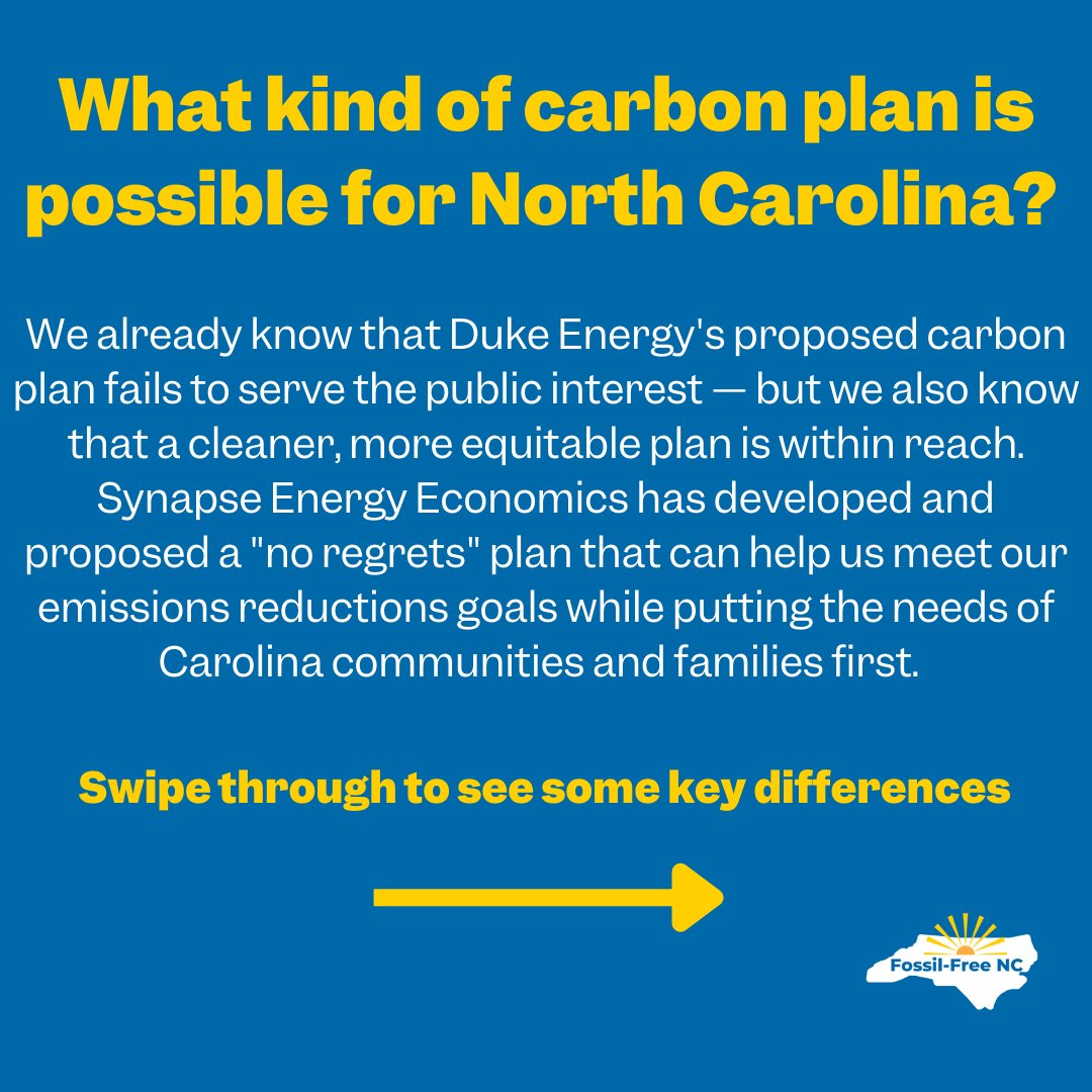 votesolar's tweet photo. A couple of days ago, North Carolina Utilities Commission held a hearing on the Duke Energy's Carbon Plan to hear the public's opinion. 

This plan hinders climate goals and does not protect low-income families. 

The below slides discuss more ➡️ https://t.co/Md9lkAzYp2