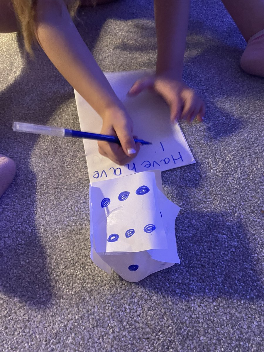 MennieDenise's tweet photo. @MrsCrerar more one pen one dice fun tonight with E  🥰 https://t.co/nUsZ85TeeG