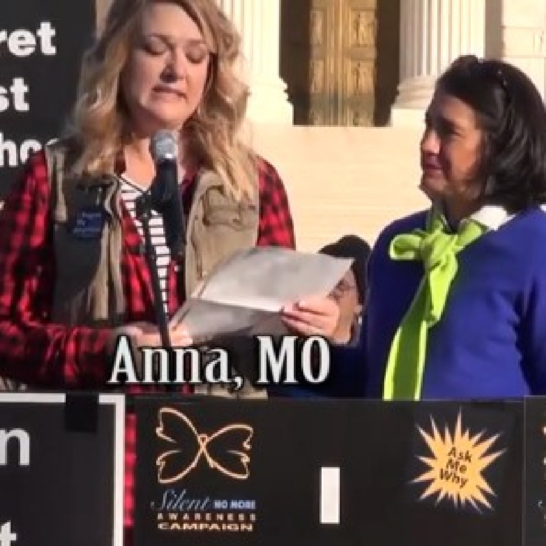 Anna's 2018 March for Life Testimony, Missouri

Anna though that because she was a single mom, raising a son with special needs, that her only choice was abortion.  
silentnomoreawareness.org/testimonies/te…