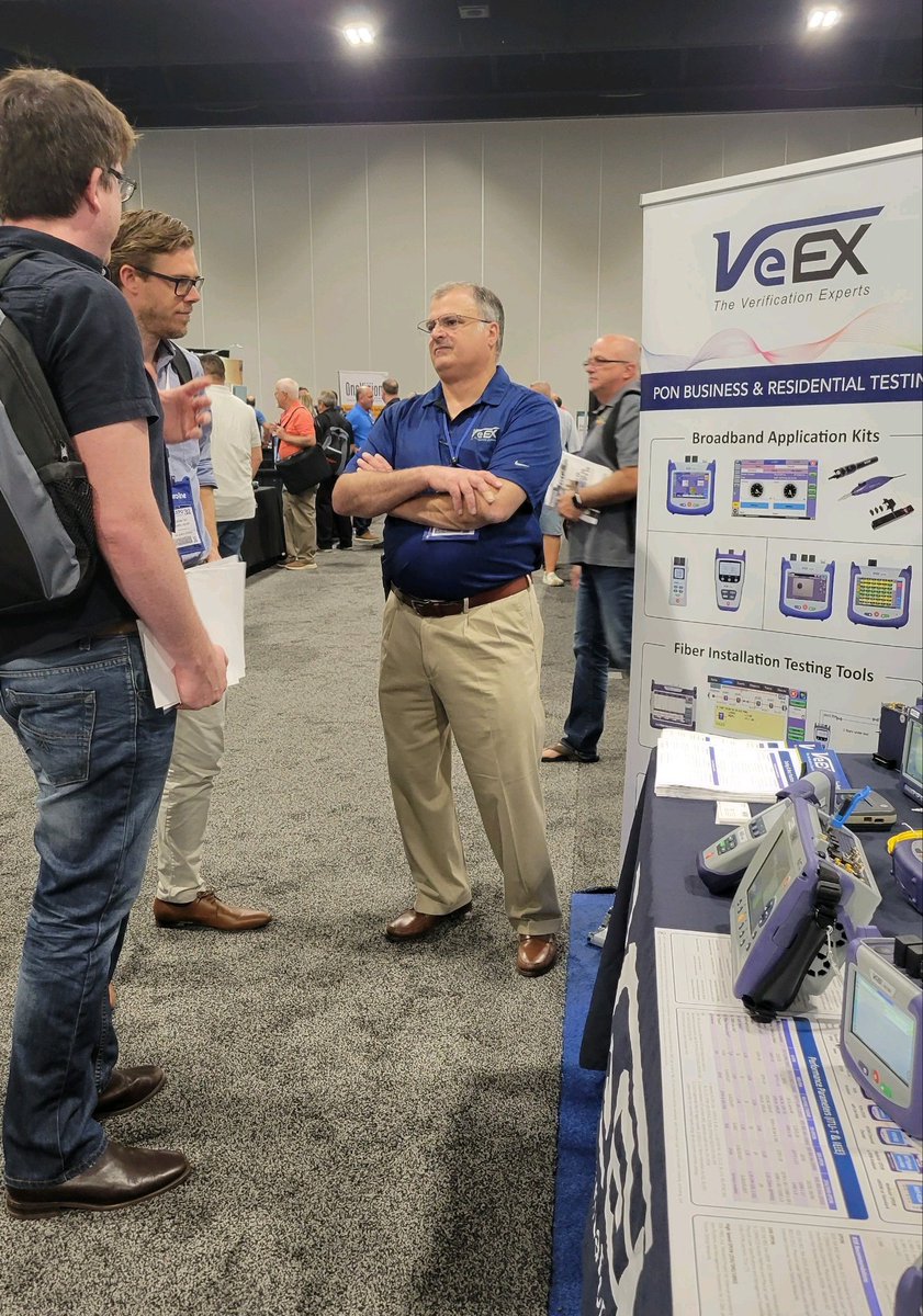 VeEXInc's tweet photo. We’re live at ISE Expo! Come say hello at Booth 433 to check out our 1G/10G PON meters, Ethernet and Internet service maintenance tools, and speed testing solutions for Gig+ services.
#ISEEXPO22 #broadband #5g #ftth #fiberoptics #veexinc https://t.co/MTvGqHTeQM