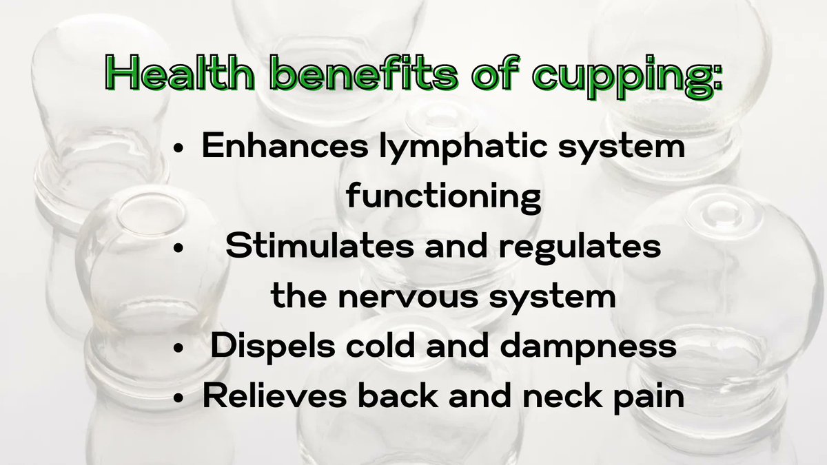 AIHGWellness's tweet photo. Often used to complement acupuncture treatment, cupping has many health benefits.

#AIHGwellness #integrativehealth #Gambrills #Maryland #WaughChapel #TCM #cupping https://t.co/5S8AxozuXE
