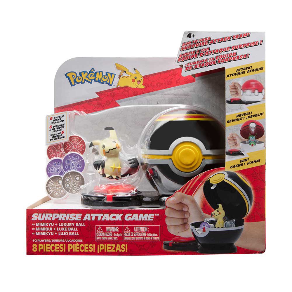 Nintendo Merch Central on Twitter: "Here's a look at new Jazwares Pokemon  Surprise Attack Game Single Packs, including Mimikyu and Abra!  https://t.co/oBAViLIVNc" / Twitter