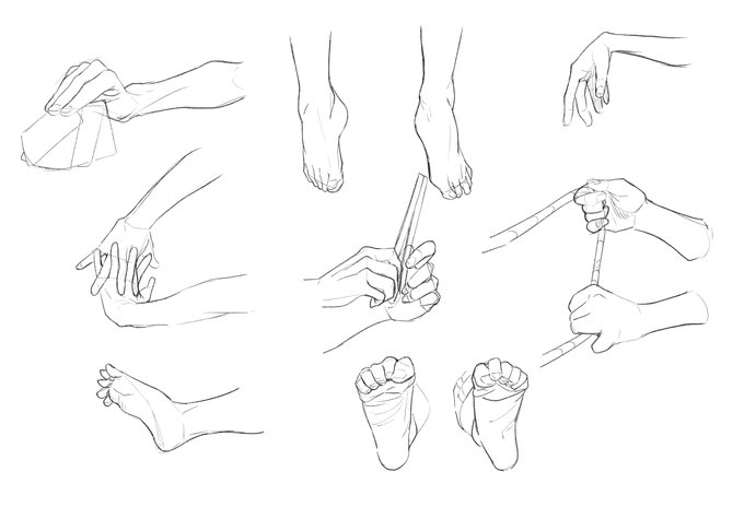 手足の模写練習
・足の甲が難しい
・指が少し太いかも

明日は模写練習 