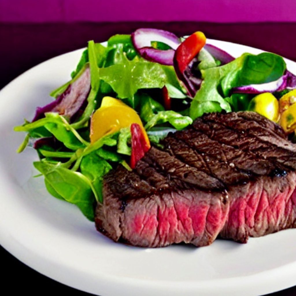 tednaiman's tweet photo. I asked an AI to create images of The P:E Diet meals and this is what I got [seriously].  😳

[ p.s. this crap is improving at a geometric rate — you have maybe a couple of weeks to arm yourself with EMPs before Skynet becomes self-aware 😁👍🏽 ] https://t.co/KoTzZjZfMl